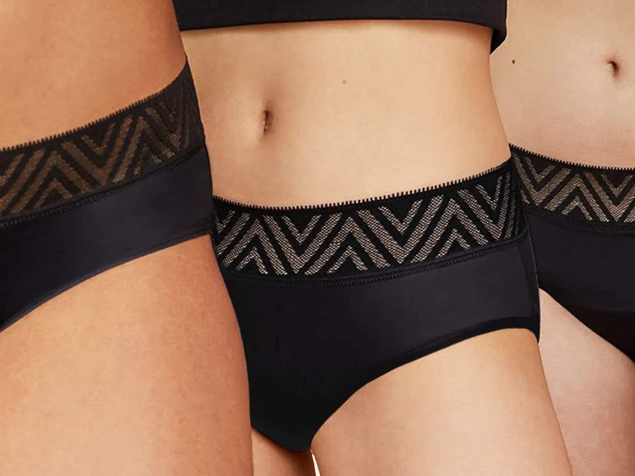 Models wearing Thinx period underwear