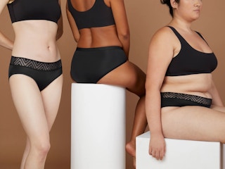 Models wearing Thinx period underwear