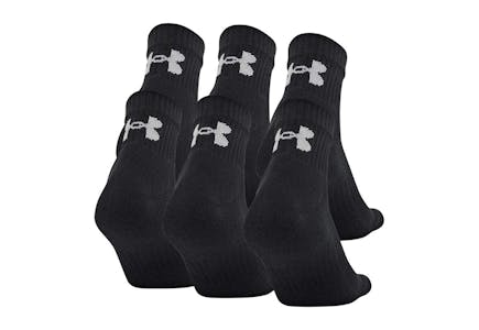 Under Armour 6-Pack Quarter Socks