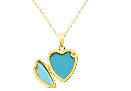 18K Gold-Plated Heart-Shaped Necklace