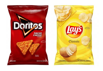 2 Doritos or Lay's Bags