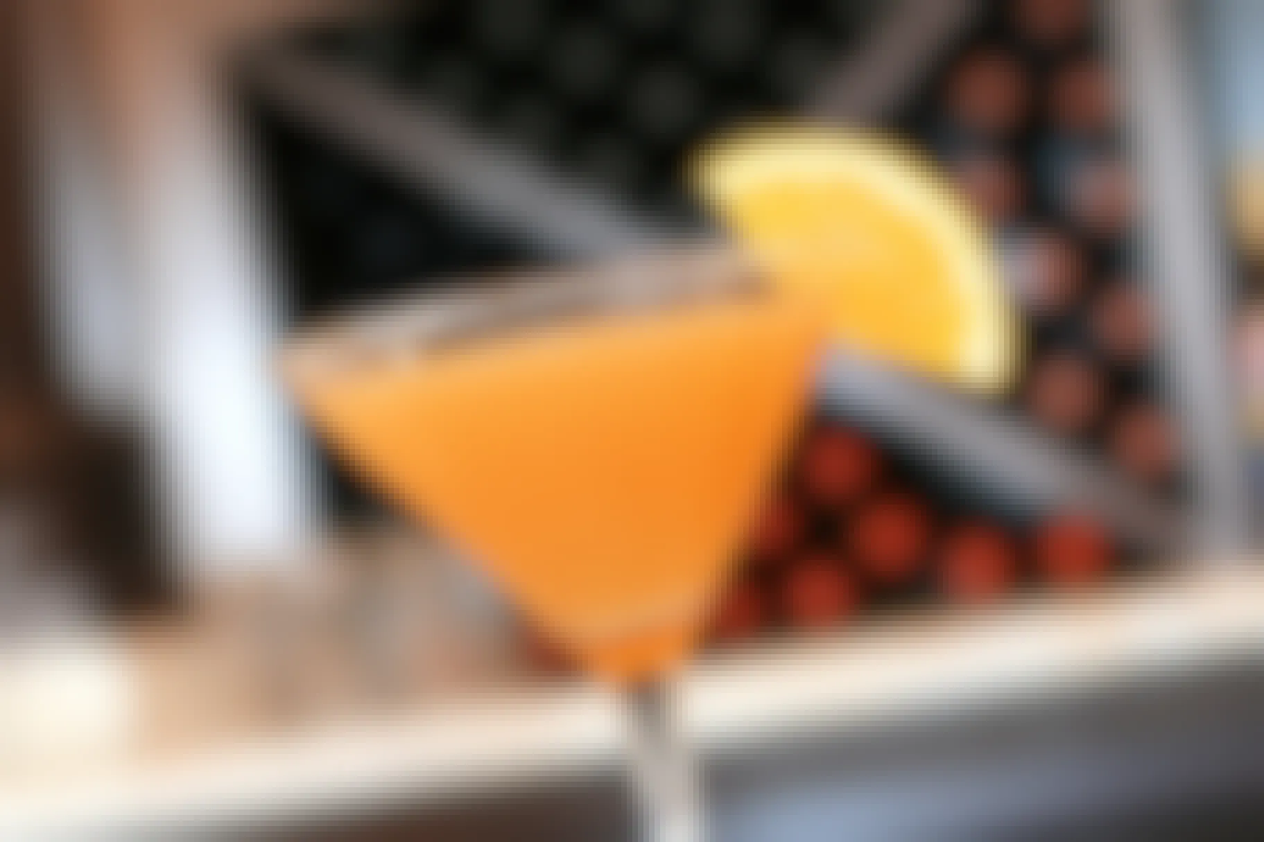 An orange martini at Bravo Italian Kitchen