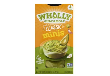 2 Wholly Guacamole Snack Packs