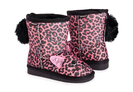 Muk Luks Kids' Leopard Boot