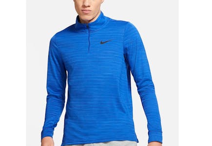 Nike Blue Men's Dri-Fit Long Sleeve Tee