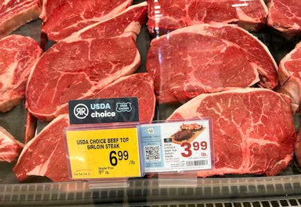 Beef Top Sirloin Steak, per pound