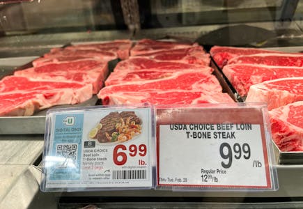 T-Bone Steak, per pound