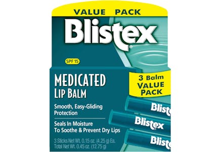 Blistex Lip Balm 3-Pack