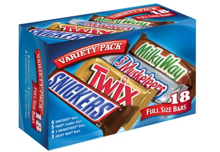 3 Full-Size Candy Bars Variety Packs