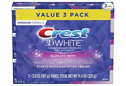3 Crest Toothpaste 3-Packs
