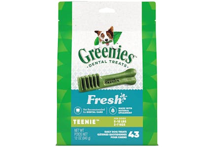 5 Greenies Fresh Dog Treats (215 total)