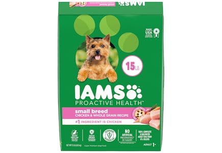 2 Iams Small Breed Dog Food (30 lbs total)