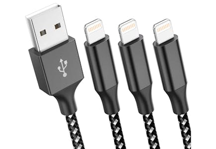 3-Pack Lightning Cables