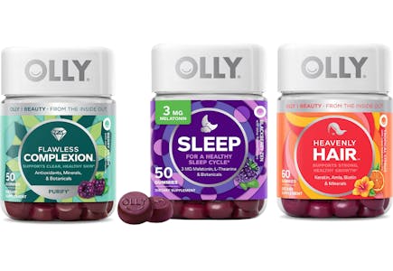 3 Olly Gummy Supplements