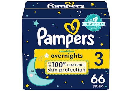 3 Pampers Overnights (198 Total)
