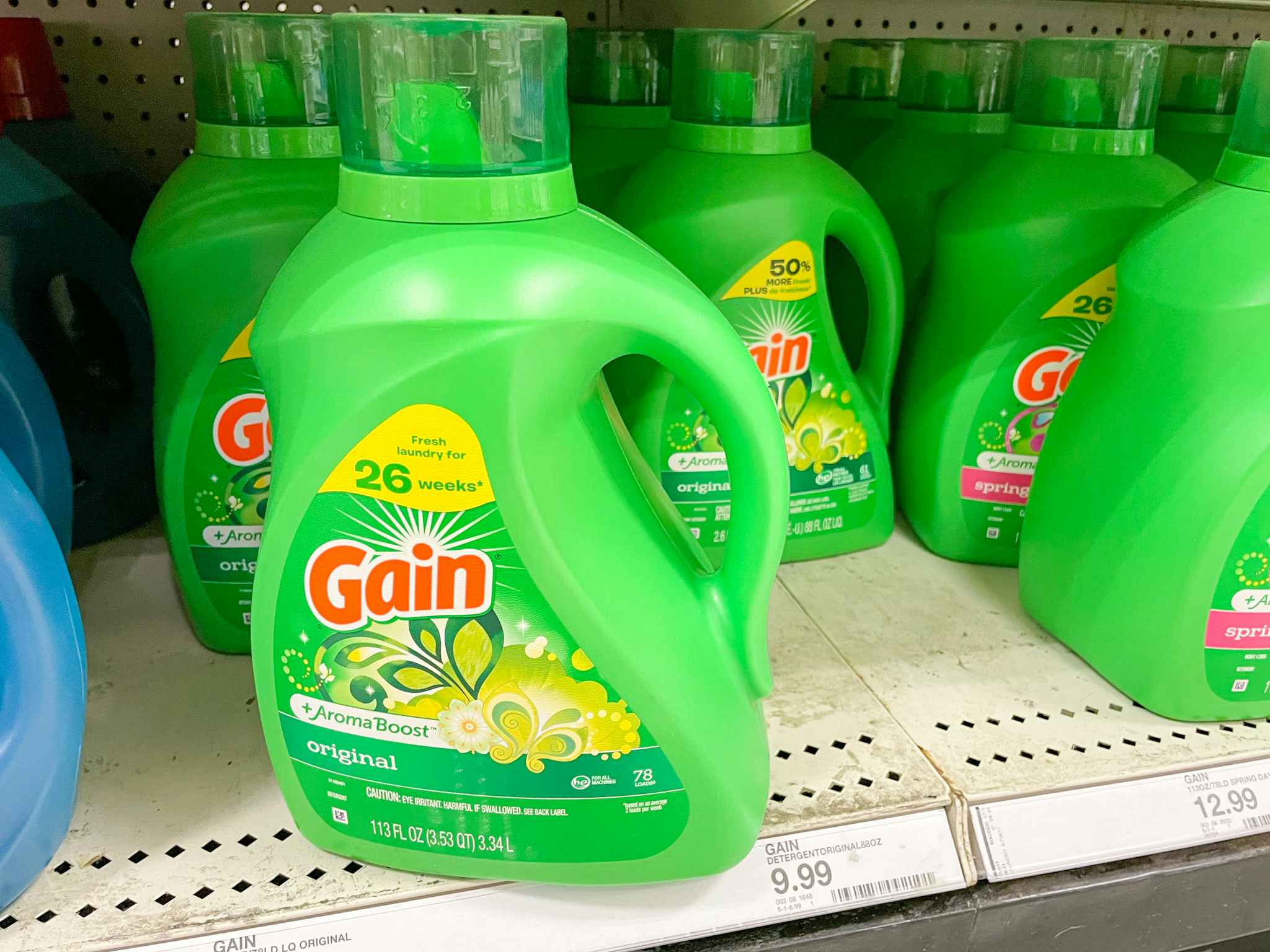 113 ounce bottle of gain laundry detergent