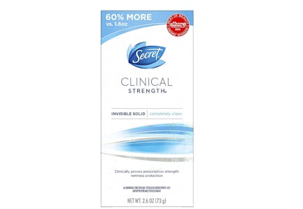 2 Secret Clinical Strength Deodorants