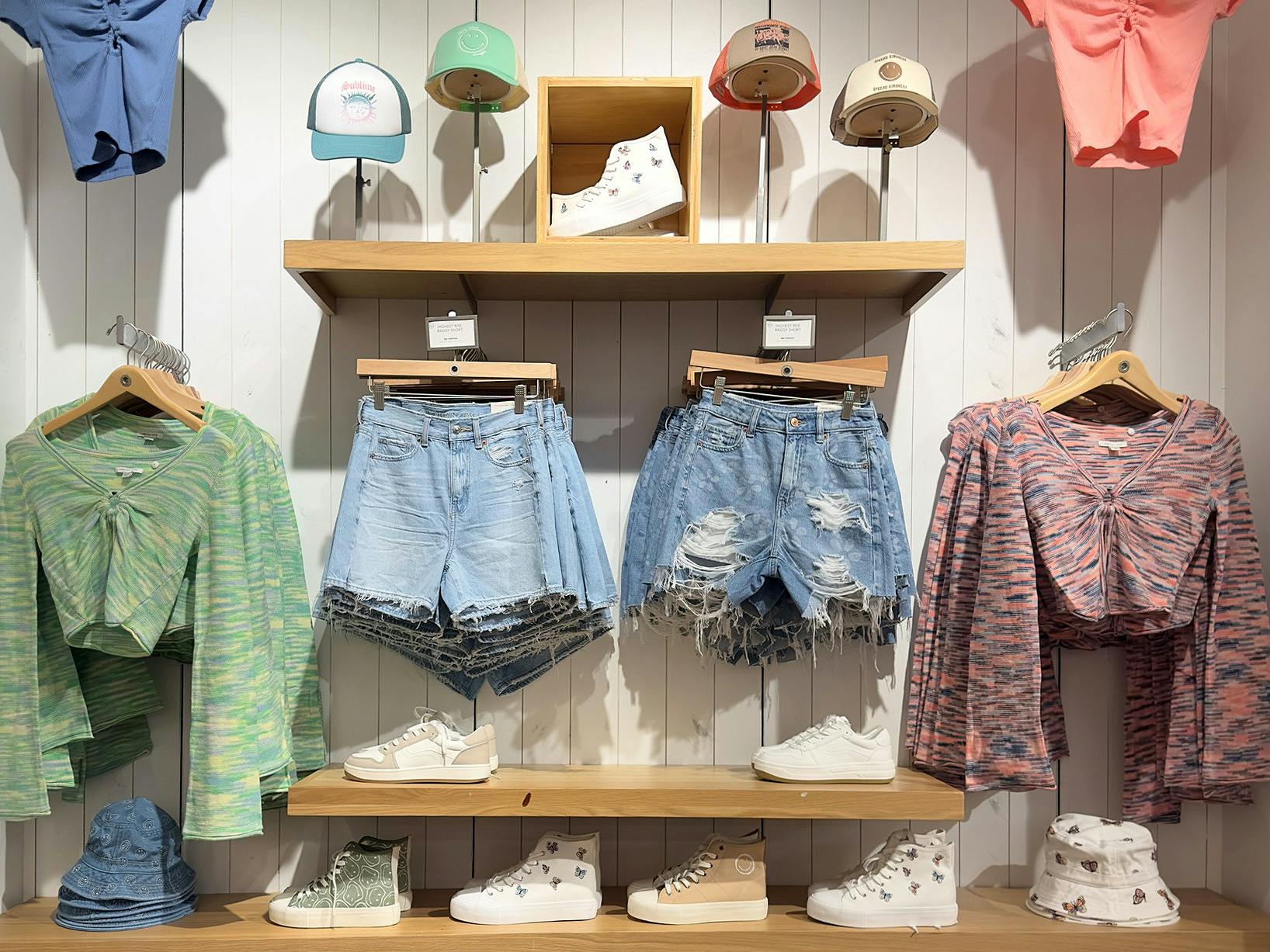 american eagle spring 2023 new arrivals on display in store