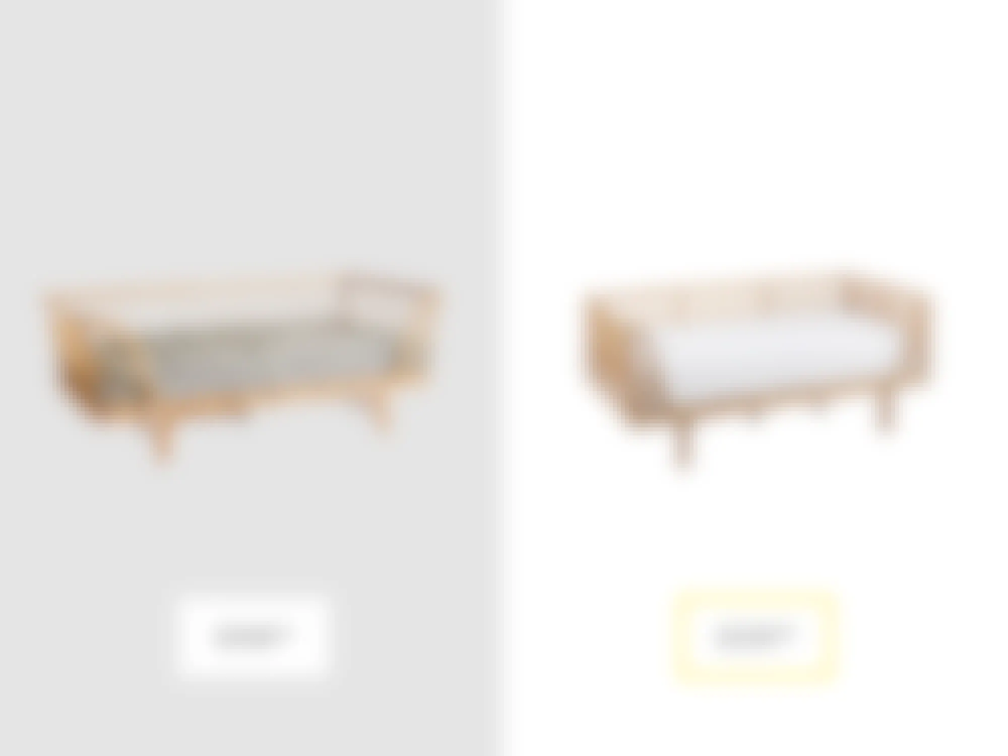 price comparison graphic with anthropologie venus rattan daybed and world market honey rattan daybed