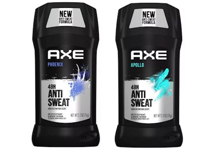 4 Axe Antiperspirant & Deodorant Sticks