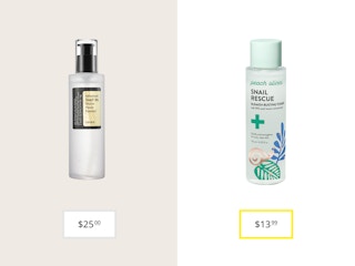 cosrx advanced snail 96 mucin power essence and peach slices snail rescue toner price comparison graphic