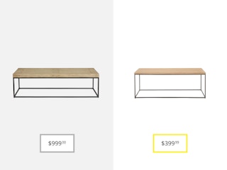 pottery barn malcolm coffee table and west elm streamline rectangle coffee table dupe