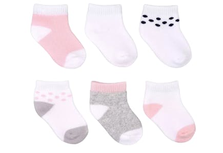 6-Pack Terry Ankle Socks