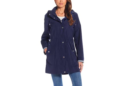 Weatherproof Women's Hooded Raincoat