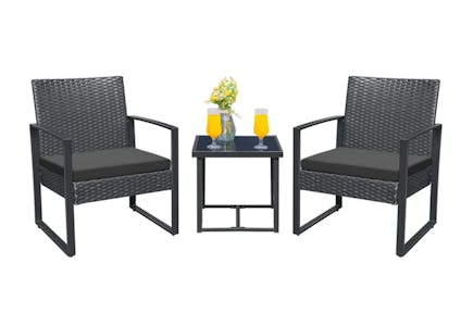 Livonia Wicker 2-Person Seating