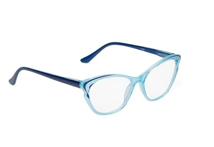 I Love Accessories Blue Horned Cat-Eye Readers