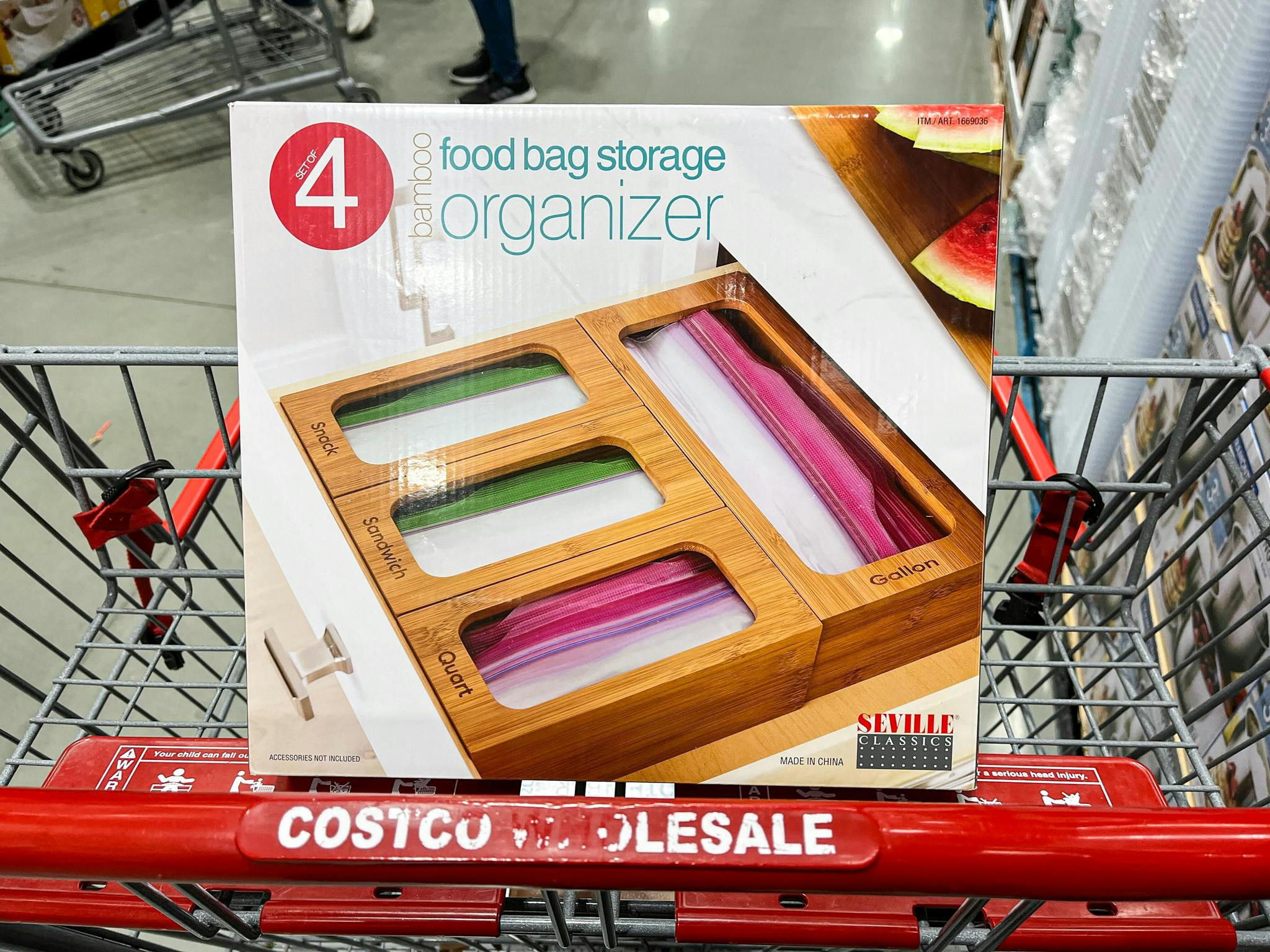 food storage bag organizer