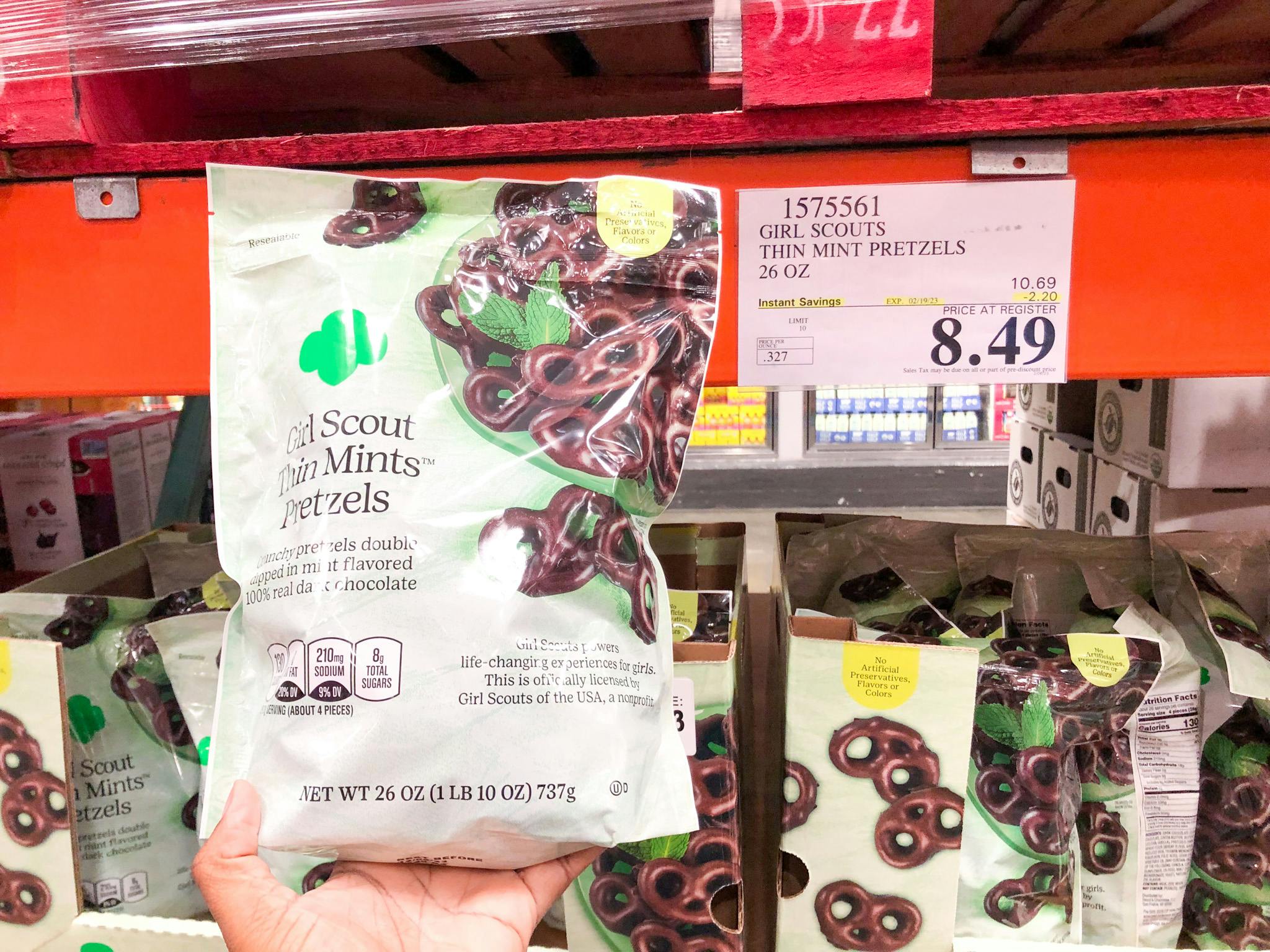 Girl Scout Thin Mints Pretzels Are Back at Costco — Save 2.20 The