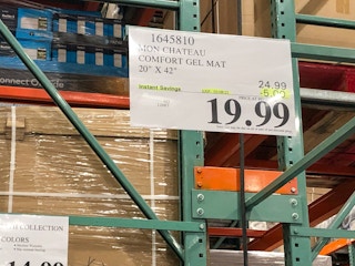 sign for anti fatigue mats