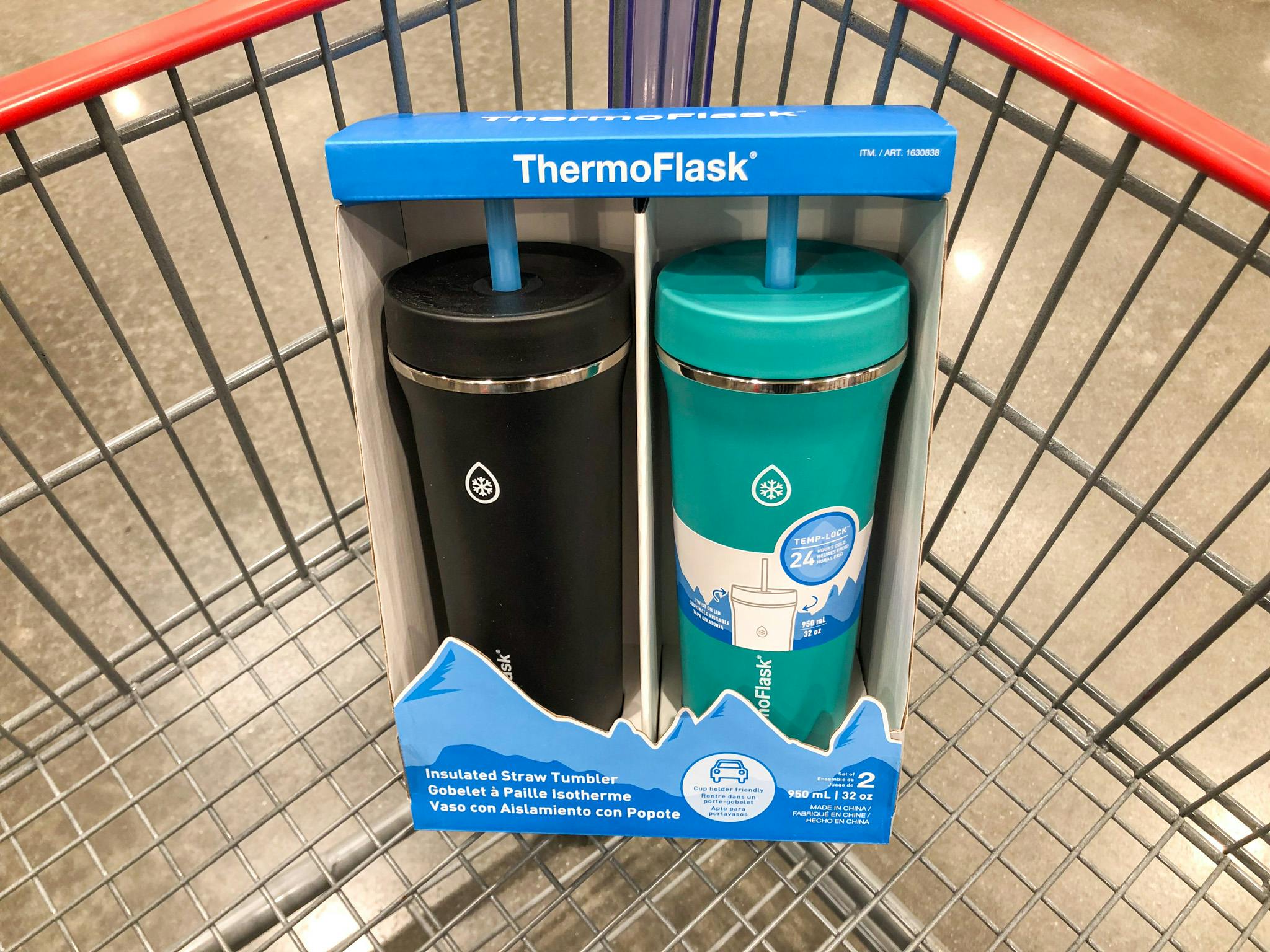 ThermoFlask 2Pack Tumblers With Straws, Only 18.99 at Costco The