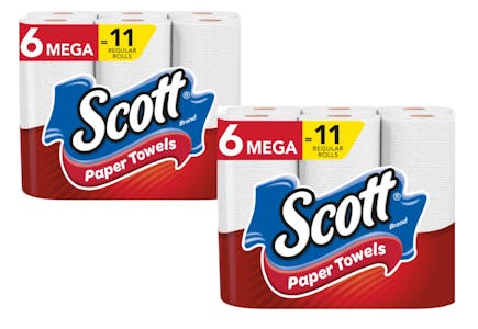 2 Scott Paper Towel 6-Pack ($3.99 Each)