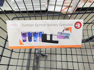 tumbler spinner in a cart