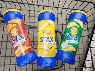lays stax in a cart