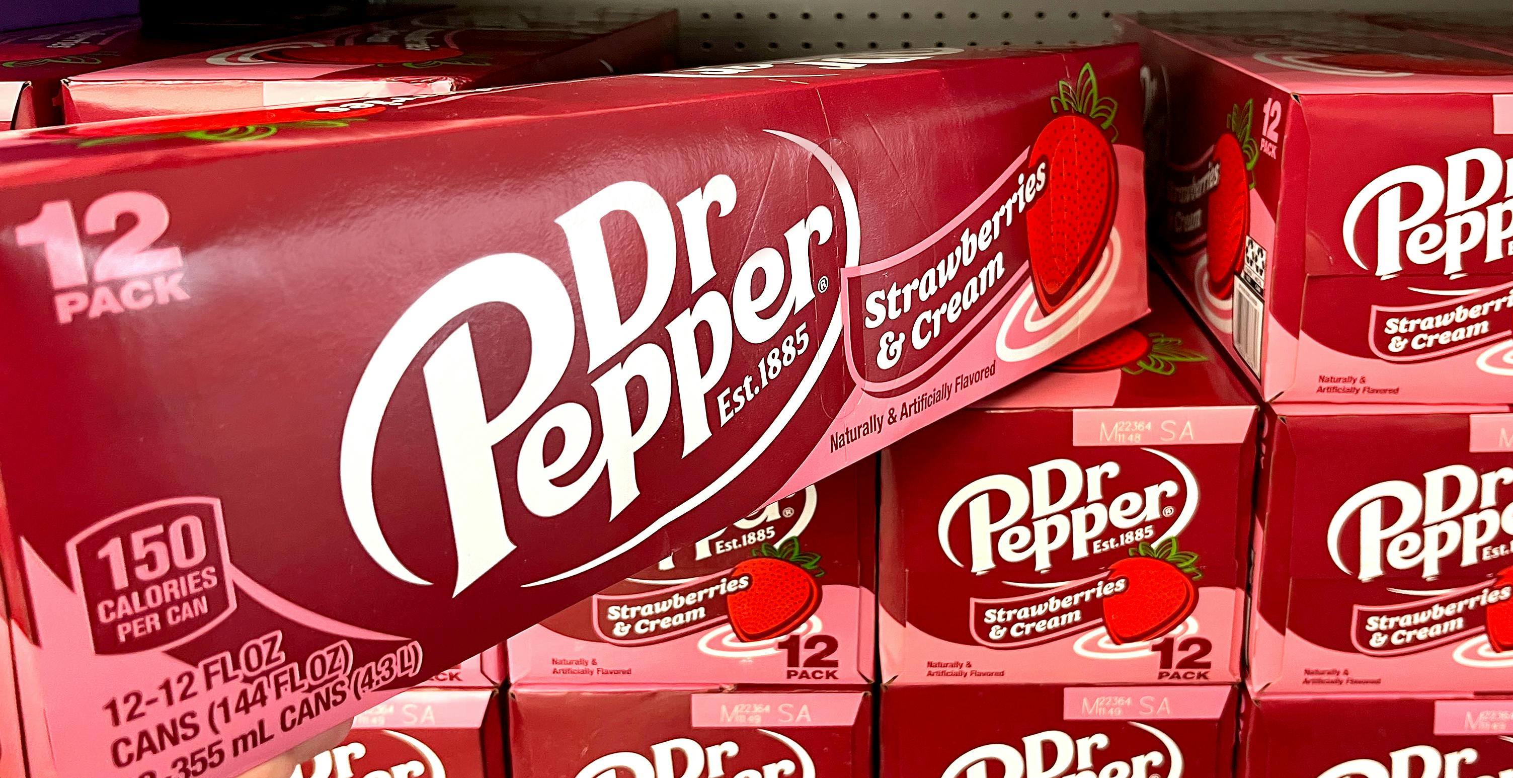 New Dr Pepper Strawberries & Cream Adds Berries to the 23-Flavor Recipe