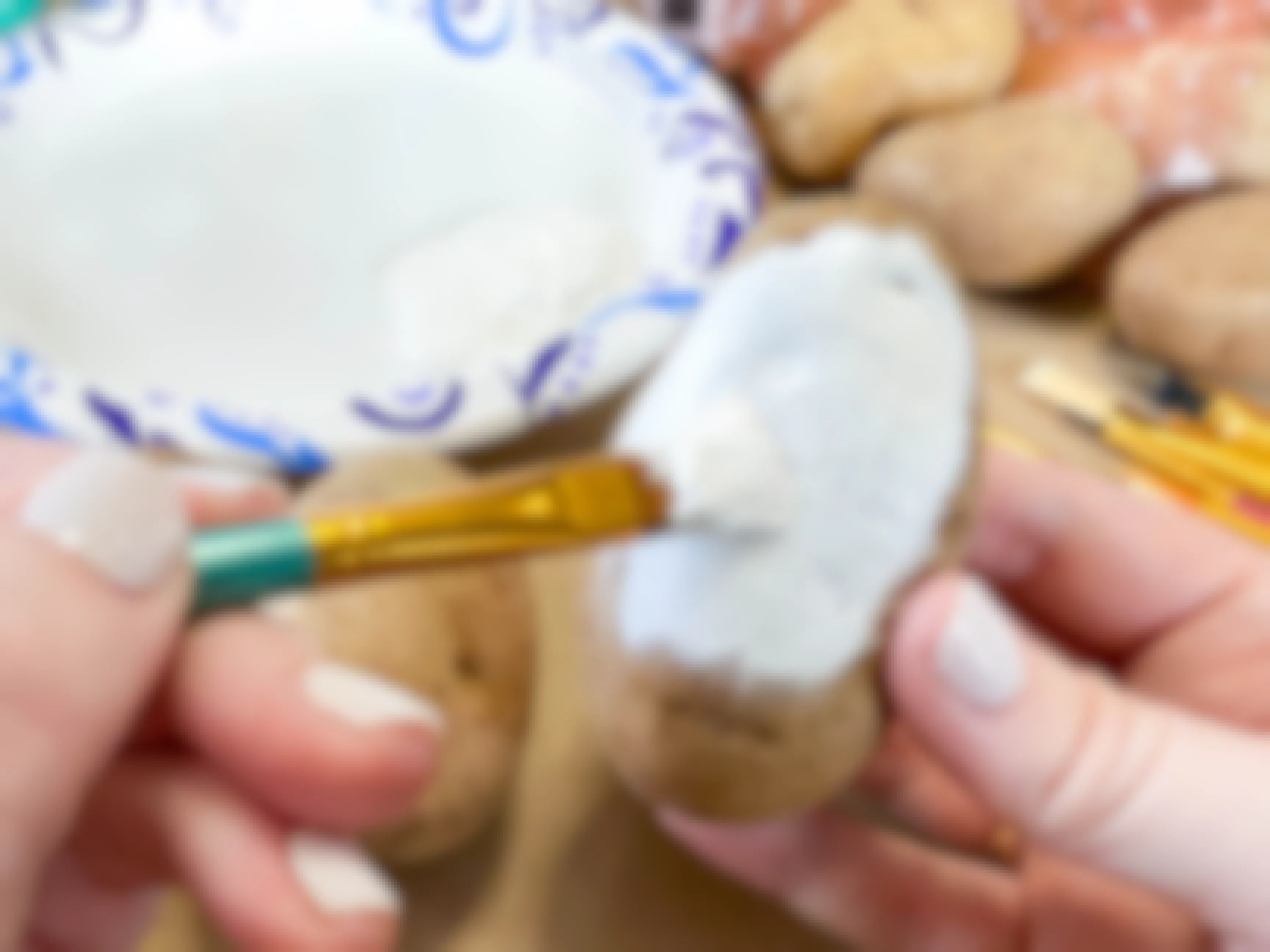 painting a potato white 