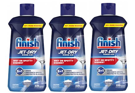 3 Bottles of Finish Jet-Dry