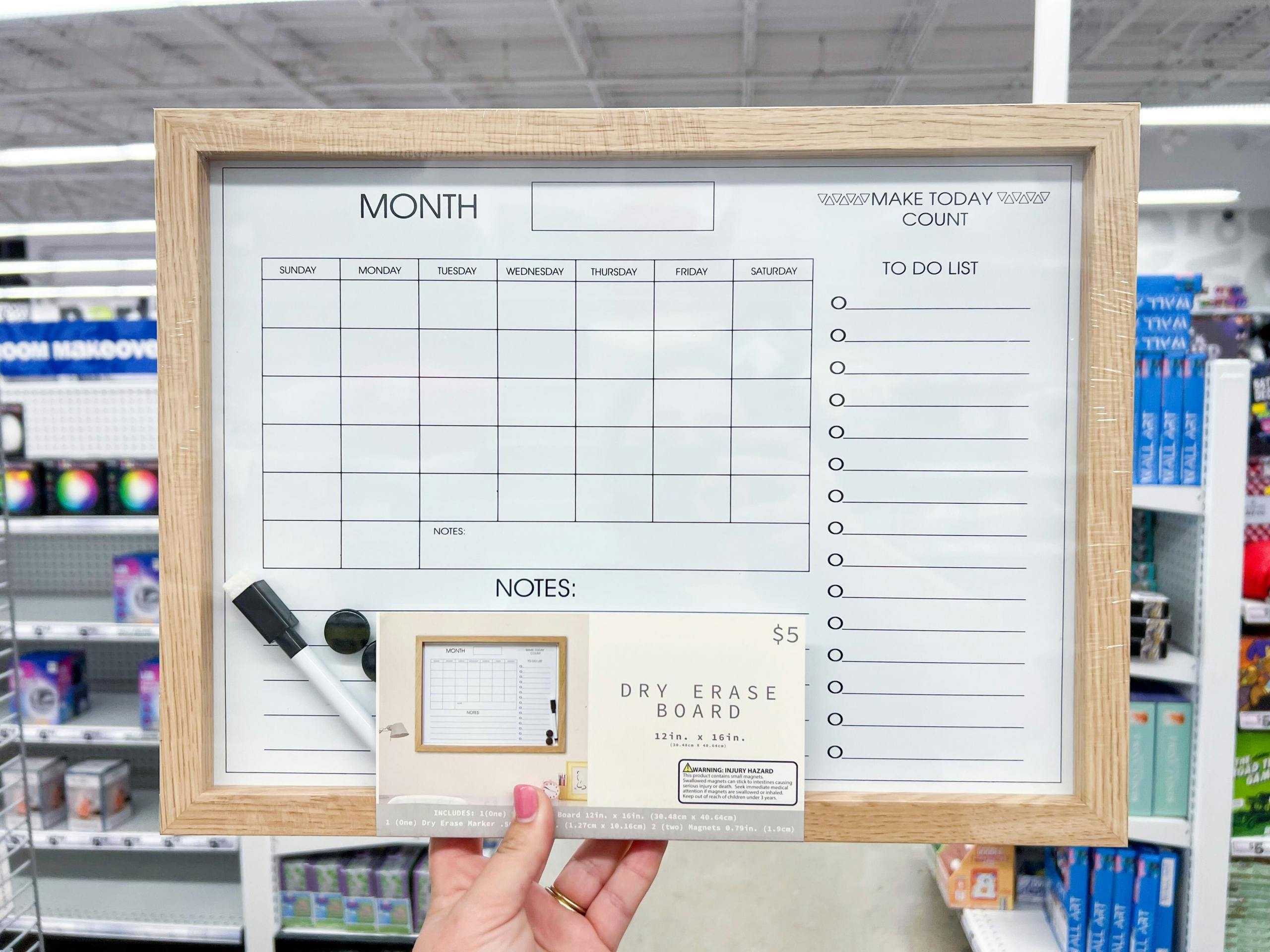 Five Below Dry Erase Calendar Five Below Dry Erase Calendar