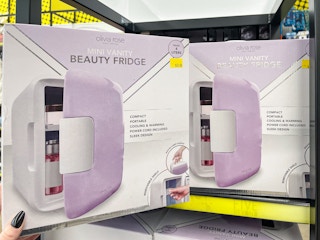 a mini beauty fridge