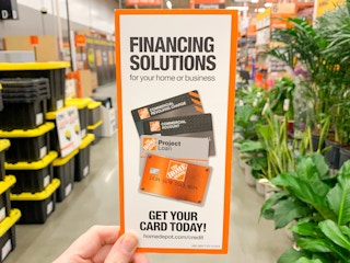home depot credit card pamphlet