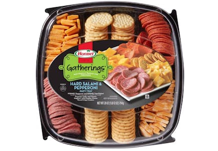 Hard Salami, Pepperoni, Cheese & Crackers Party Tray