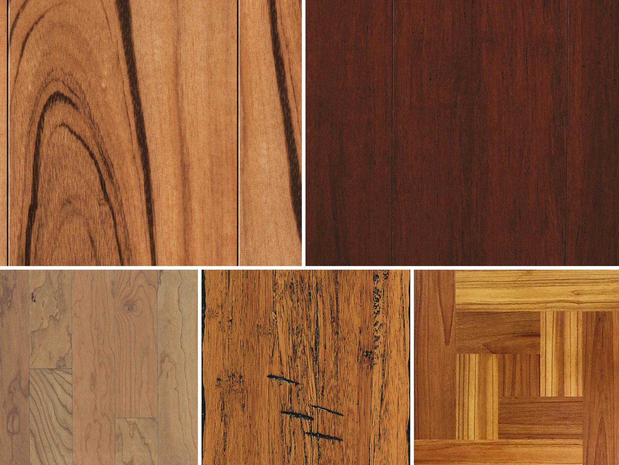 a photo collage of different types of hardwood floors 