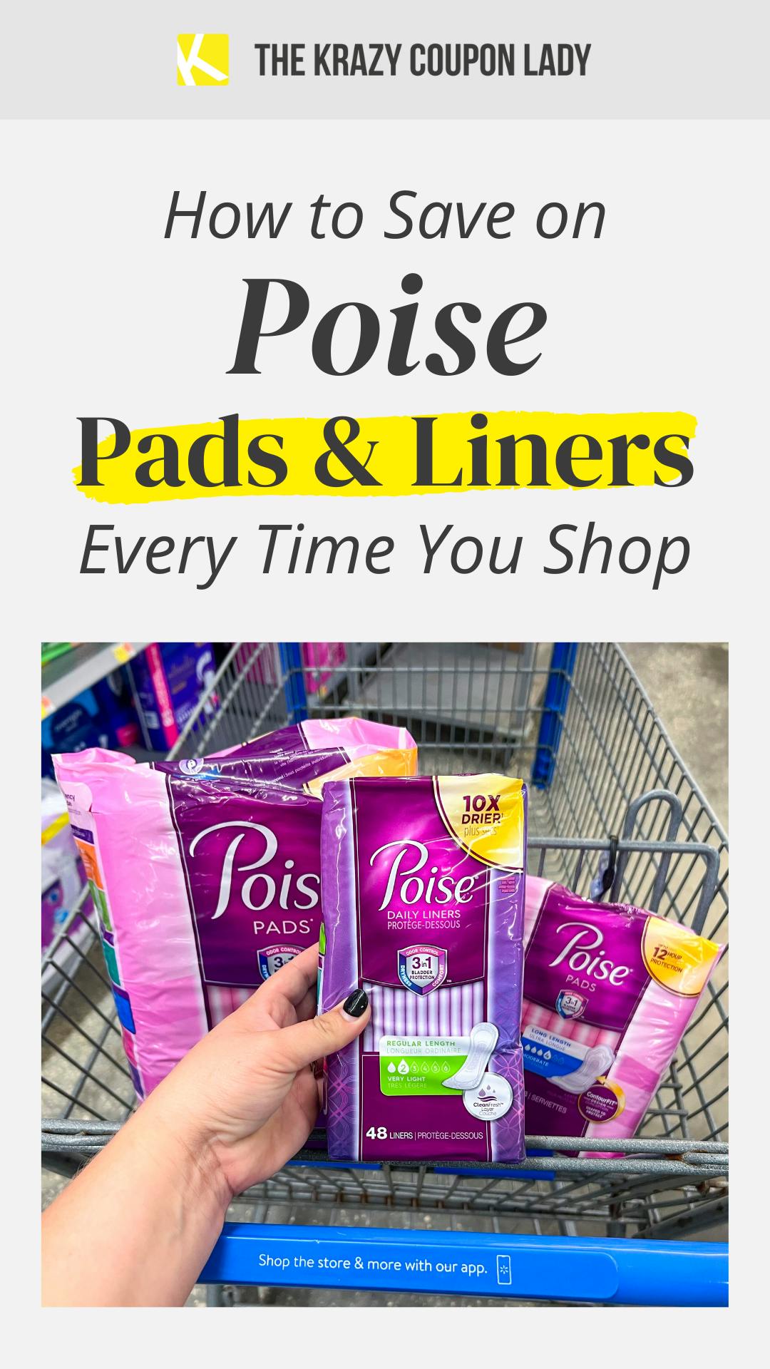 How to Save on Poise Pads & Liners Every Time You Shop