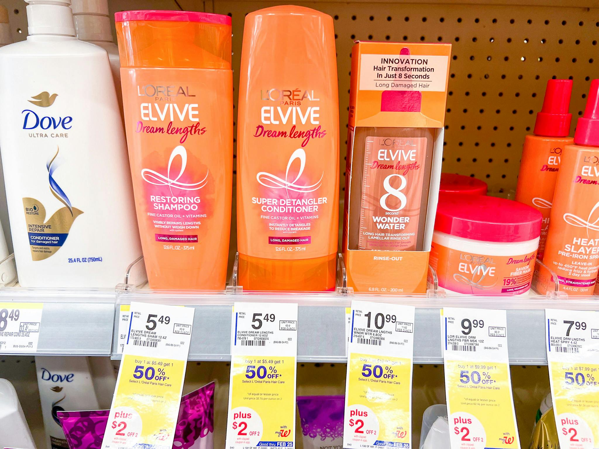 suave hair care on shelf