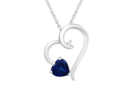 Diamond Accent Heart Pendant Necklace