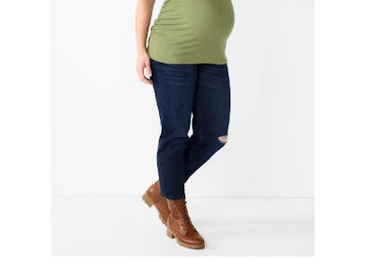 Maternity Straight-Leg Jeans