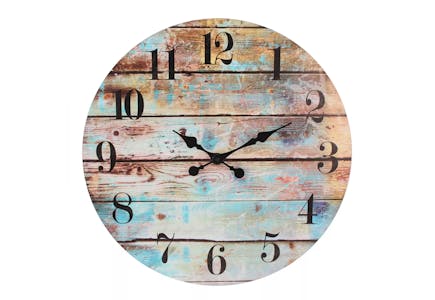 Farmhouse Wooden Hanging Wall Clock